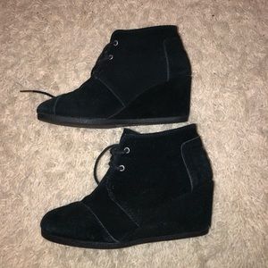 TOMS wedge booties